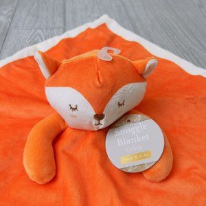 Snuggle Blanket Cobija Kate Milo Security Lovey Orange Sleepy Fox 14” Baby Tod